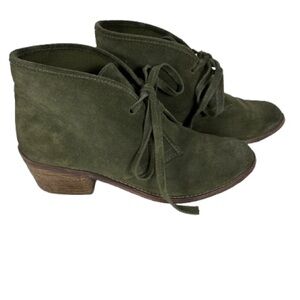 Carlos by Carlos Santana Olive Suede Ankle Boots Size 9